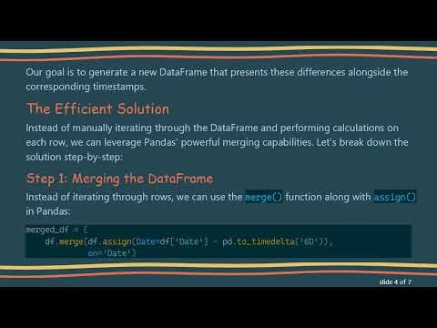 Extracting Delta Values Over Time Using Pandas in Python