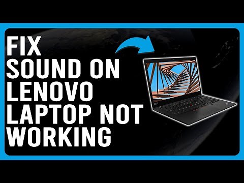 How To Fix Sound On Lenovo Laptop Not Working (How To Solve Audio Issues On Your Lenovo Laptop)