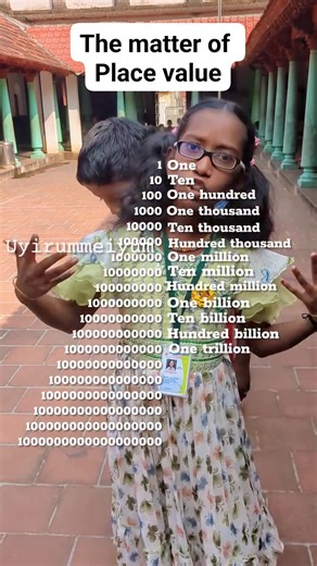 The place Value upto Quintillion #placevalue #numbernames #numbers #mathskills #mathstricks | Uyirum Meiyum Kidz