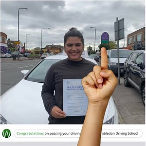 Saphron from Mitcham passed at Morden Test Centre with the help of Emma Cross!!  | Wimbledon Driving School | Facebook