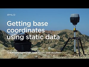 Setting up a GNSS base. Getting base coordinates using static data