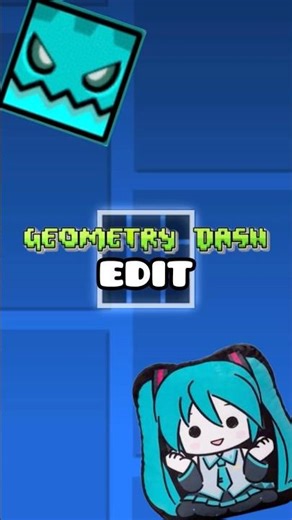 Geometry Dash Is Basically Animation Software! #geometrydash #gd #hatsunemiku #edit #animation