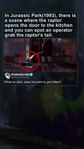 The Raptor Mistake You Never Noticed in Jurassic Park (1993) #FactShorts #MovieFacts