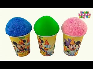 Play Doh ICE CREAM with Surprise Eggs Disney Minnie Mickey Mouse Play-Doh Ice Cream for Kids