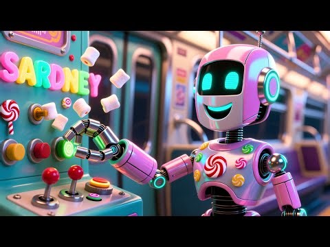 CandyBot ABC Train 🍬🚂🔤 | Alphabet Song for Kids | Playful Nursery Rhyme