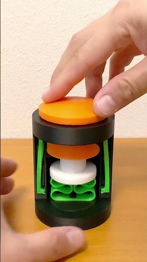 年末だから非常停止ボタン作ってみた！ /3D Printed Emergency Stop Button Mechanism! #3dprinting #shorts