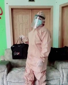 7.1K views · 43 reactions | GharPar's beauticians took absolutely anything challenge to another level!  Show some love to our heroes who are absolutely ready to serve with best in class safety gear and hygiene practices ✨ | GharPar | Facebook