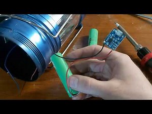 modificando linterna china ¡ a RECARGABLE😎👍