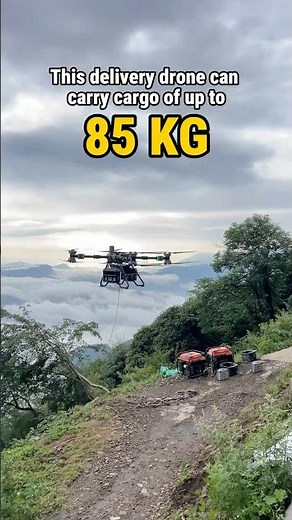 This Drone Can Carry 85 KG 📦What Would You Deliver With This Drone? 🫨 DJI FlyCart 100
