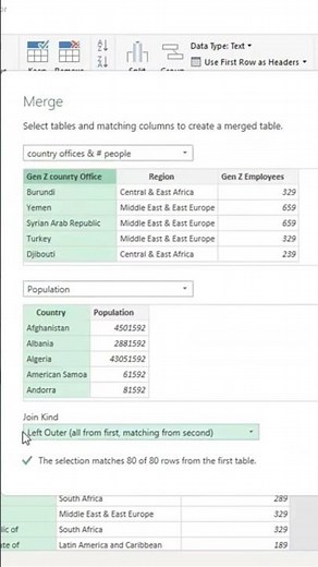 How to Merge Different Sheet with Power Query #powerqueryeditor #powerquery #excel #mergedata