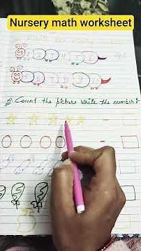 #nursery math worksheet|| learning numbers || count and write || learningforkids|| #education