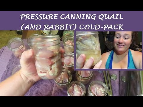 Pressure Canning Quail (and Rabbit) Cold-Pack