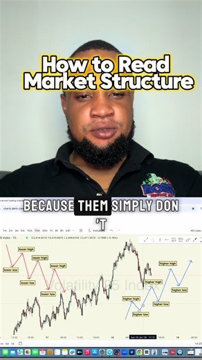 Understanding market structure is the raw foundation of your trading. Don’t rely on indicators or any fancy tools to tell you what to do, you can make sound decisions just by understanding raw market structure. Join my free course and my YouTube to learn more💯‼️. #trading #mentorship #formulaboss #fyppppppppppppppppppppppp #howtotrade