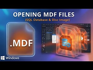 Opening MDF Files (SQL Server Management Studio)