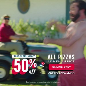 4.1K views · 41 reactions | This week, enjoy 50% off all pizzas! Order online to savour these incredible savings. Delivery or carryout until 4/30. | Domino's Pizza | Facebook