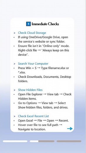 Excel File Disappeared After Saving? Here’s How to Find It!#exceltips