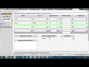 1 Creacion de Base de Datos usando PHPMYADMIN