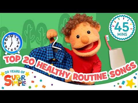 Top 20 Healthy Kids Routines Songs 🧼🪥 | Super Simple’s 20th Anniversary! | Super Simple Songs