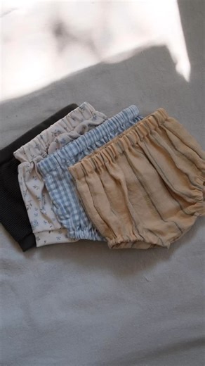 Rooney Sewing Patterns on Instagram: "A simple but satisfying project: baby bloomers! These baby bloomers take about 30 minutes to make and the french seams give them a durable finish - no serger needed. I’m sewing view A in a striped linen here, but cotton is a great beginner choice. If you’ve been wanting to sew something useful and simple, this is a good one to try! The full step by step tutorial is on our channel and the pattern is in the shop ✨ #beginnersewing #sewingproject #sewingforbaby"