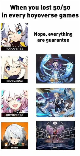When you lost 50/50 in every hoyoverse games #genshinimpact #genshin #furina