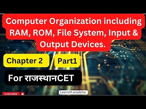 Computer Organization chapter 2- part 1, including RAM, ROM, File System, Input & Output Devices#cet