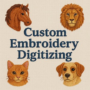 Custom Embroidery Digitizing Service: Logo, Patches, Monogram - Etsy