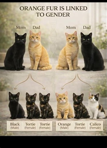 Cats' genetics 🧬🧬 🐈‍⬛ 🐈