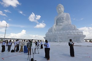 Huge Buddha statue a fig leaf for Myanmar junta atrocities, critics say
