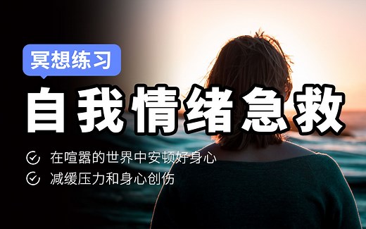 【冥想】面临压力与崩溃，成年人的心理创伤也需要“急救”