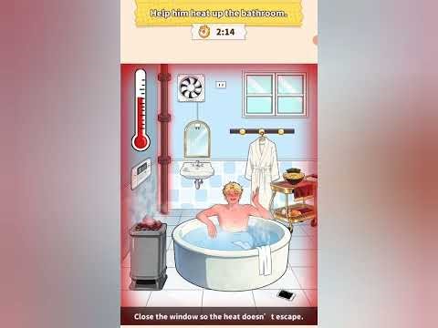 Brain Puzzle 3 Crazy Mind Level 68 Bathroom Heating Walkthrough