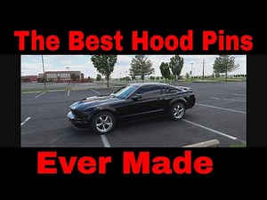 Installed Hood Pins On A 2005-2009 Ford Mustang - S197