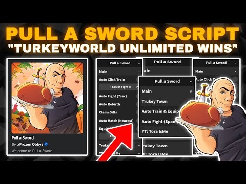 [New]🦃Pull a Sword Script Pastebin *Tora isMe* Unlimited Chicken Turkey Event Fast Train Spam OP🏆