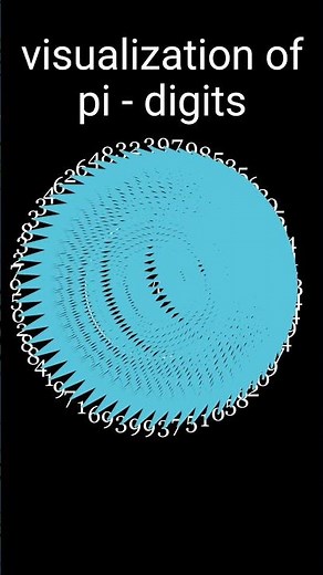 Visualization of Pi: Exploring the Infinite Digits #maths #mathematics#maths #geometry