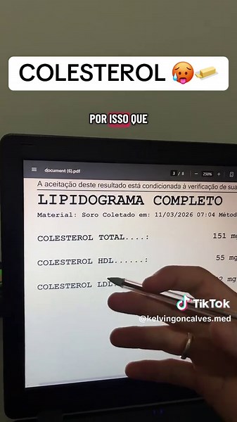 COLESTEROL EXPLICADO!!! 🥵✅ #exame #colesterol #hdl #ldl