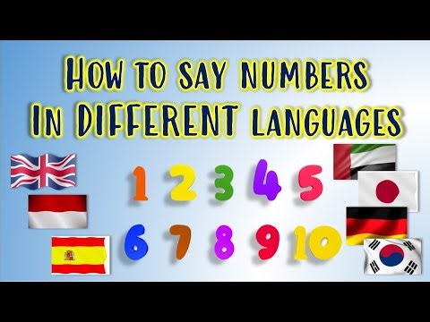 how to say numbers 1-10 in different languages
