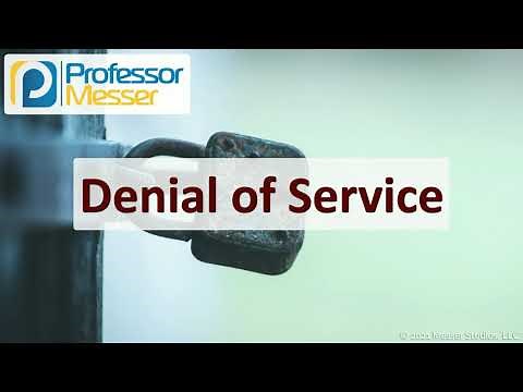 Denial of Service - SY0-601 CompTIA Security+ : 1.4