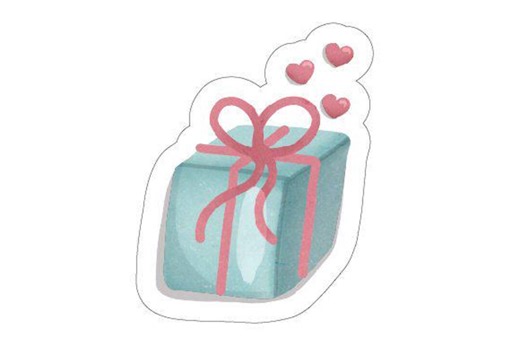 Watercolor Valentine Gift Sticker | Love Design SVG PNG (digital Download) - Etsy