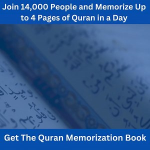 Anyone At Any Age Can Memorize Up To 4 Pages of Quran In A Single Day! The main reason why people fail to memorize the Quran is not Age, abilities, talent, or lack of time. The two main reasons are lack of knowledge behind the psychology of memorizing the Quran & the proven methods of memorization. The "Golden Methods of Quran Memorization" is a complete package for anyone at any age to memorize up to 4 pages of Quran in a day using scientific and smart methods. Don't miss the opportunity to str