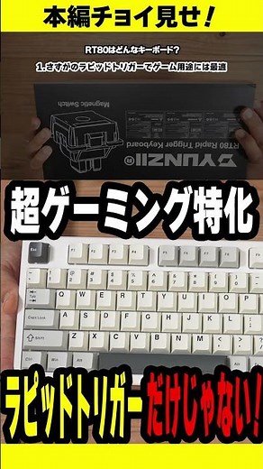 [RT80] Not just equipped with rapid triggers! A gaming keyboard! [YUNZII]