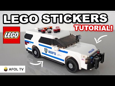 How we make Custom LEGO Stickers! (Quick Overview)