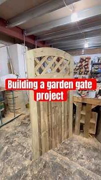Building a garden gate project. #woodworking