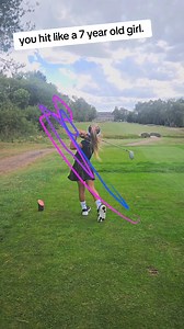 her swing speed is off the chart. like for like at the same age. Harrie carries her driver around 70 yards further than big sister #kahmagolf | Tilly Bordman