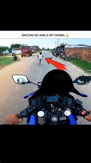 Baccha VS Kawasaki R15🥺💔 Motovlogs 💥#shorts #kawasaki #zx10r #motovlog #viralvideo