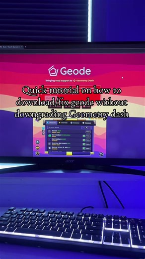 Hope this helps (read for more instructions) When your gd crashes its probably because new version of geode came out,if you need a tutorial how to uninstall geode js write in the comments #geode #gd #geometrydash #blowthisup #viral