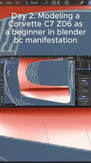 Modeling it will help me visualize my goal... #car #corvette #challenge #z06 #3d #model #automobile
