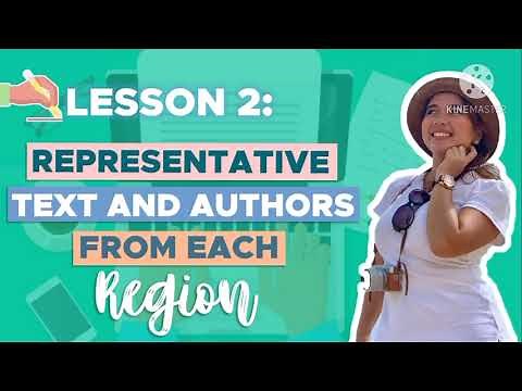 Representative Texts and Authors from each Region: Lesson 2: 21st Century