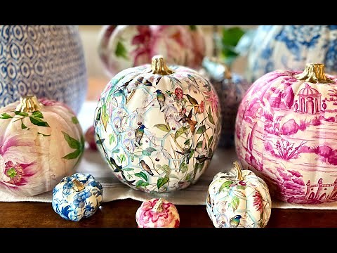 Decoupage Pumpkin Tutorial