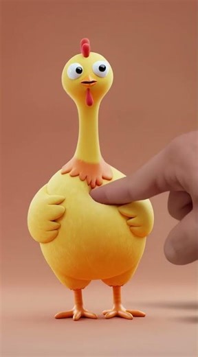 Squeeze This Rubber Chicken and Watch It Puff Up!