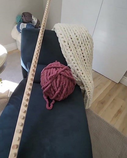 108" Long Chunky Blanket Loom and 132" long Chunky Blanket Loom from www.UppercaseDesigns.ca · #Geor