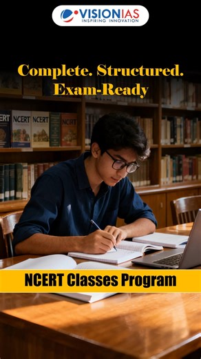 📚Build Your UPSC Foundation with VisionIAS NCERT Classes (Start Right, Start Smart) 🎯 The VisionIAS NCERT Classes program is designed to make your UPSC preparation structured, smart, and exam-ready. ✨ Covering NCERTs from Class VI to XII across subjects like History, Polity, Geography, Economy, Environment, Science & Tech, and Art & Culture, the program builds the strongest foundation for Prelims and Mains. ⏳With 100 expert-led recorded lectures, detailed notes with quick summaries, 3500 UPSC-